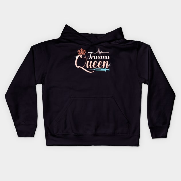 Trauma Queen Kids Hoodie by captainmood